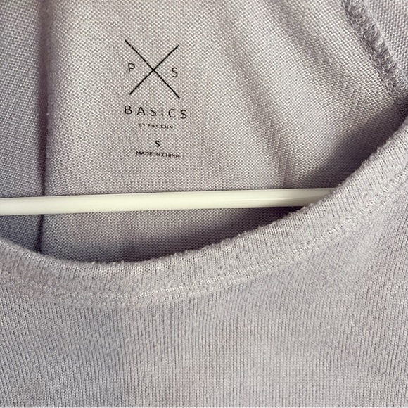Pacsun Basics Lightweight Long Sleeve Knit Lavender Top - Picture 3 of 3